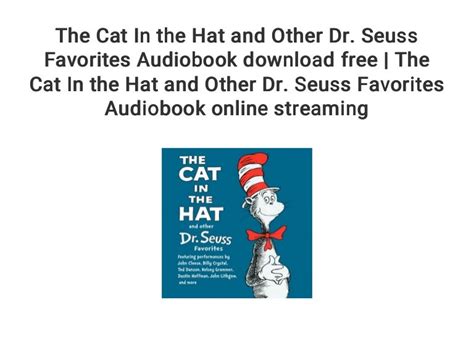 The Cat In The Hat And Other Dr Seuss Favorites Audiobook Download F