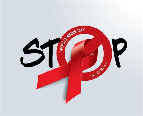 Premium Vector Aids Awareness Red Ribbon World Aids Day Concept Vector Illustration