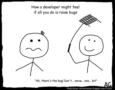 How A Developer Might Feel If All You Do Is Report Bugs Cranky