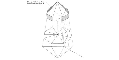 The home button resets the view. Roof Framing Geometry: Octagon Roof Framing Layover Valley