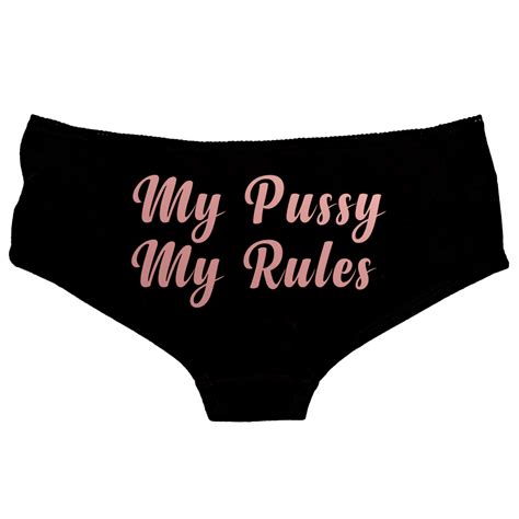 My Pussy My Rules Panties Slut Panties Submissive Sub Kinky Etsy