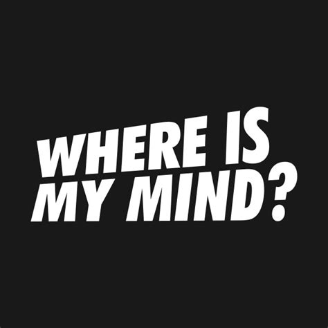Where Is My Mind Pixies T Shirt Teepublic
