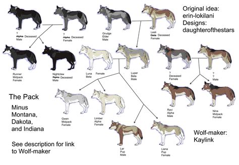 Wolf Pack Lineage By Daughterofthestars On Deviantart