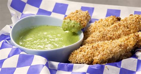 Baked Chicken Tenders With Herbed Ranch Dip Recipe Yummly