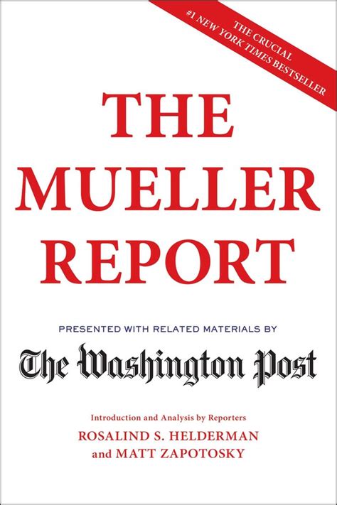 the mueller report book by the washington post official publisher page simon and schuster