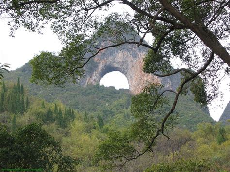 The Amazing World Moon Hill Natural Arch Yangshuo Xian Guilin Shi