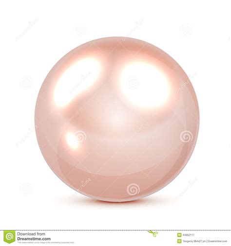 Pink Pearl Stock Vector Illustration Of Button Ball 44852117