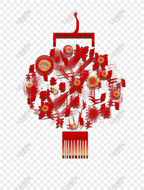 새해 손으로 그려진 된 테두리 빨간색 랜턴 손으로 그려진 된 테두리 Png 일러스트 무료 다운로드 Lovepik