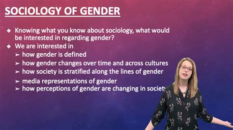 Sex And Gender 1 Of 4 Gender Basics Professor Marie Huntsinger Youtube