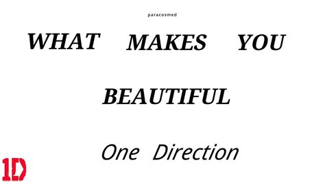 One Direction - What Makes You Beautiful [Lyrics + Pictures] - YouTube