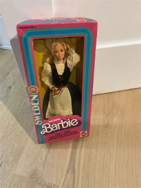 1982 vintage swedish barbie doll 4032 sweden dolls of the world new in box 25 00 picclick