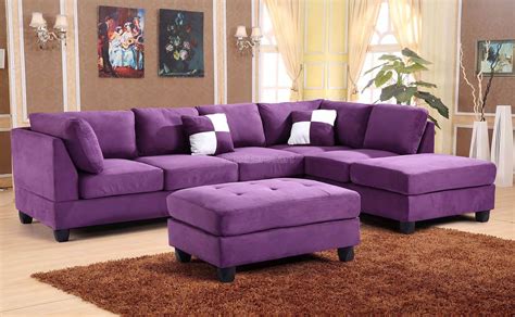 G637 Reversible Sectional Set Purple Glory Furniture Living Room