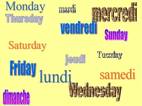 French Days of the Week Presentation with Sounds | Teaching Resources