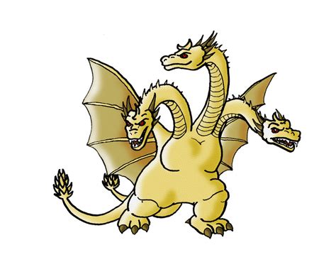 Godzilla is the hero of comics, cartoons and games. King Ghidorah by ZappaZee on DeviantArt
