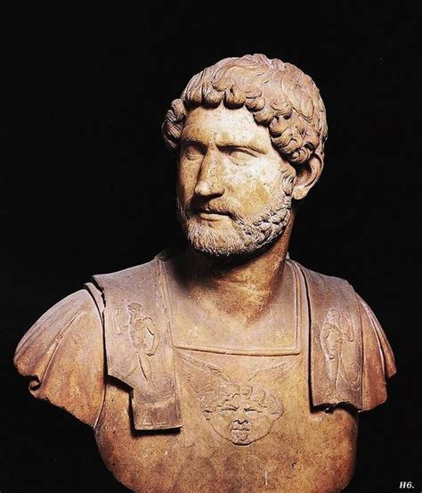 Bronze Bust Of Emperor Hadrian From The Capitoline Museum 2nd Century