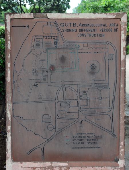 Map Of The Qutub Minar Complex Photo Brian Mcmorrow Photos At