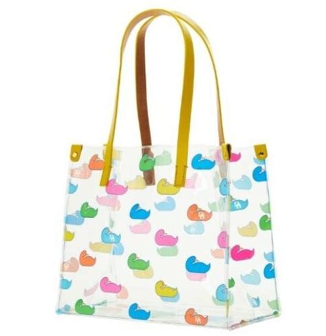Dooney And Bourke Clear It Multi Duck Medium Shopper Bag Purse Tote Ebay