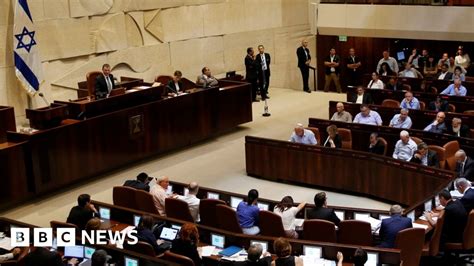 Israeli Parliament Passes Controversial Impeachment Law Bbc News