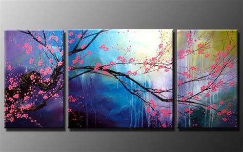 Modern Abstract Wall Art Cherry Blossom Oil Painting H392 Online With