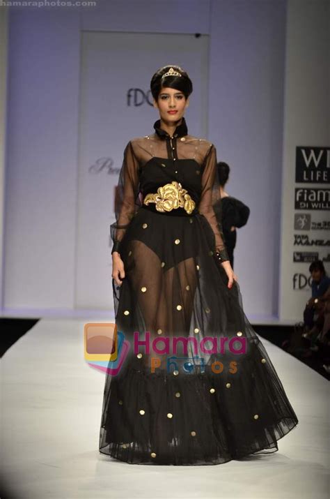 Model Walks The Ramp For Preeti Chandra Show On Wills Lifestyle India