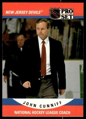 1990 91 Pro Set Hockey Card John Cunniff New Jersey Devils 670 Ebay