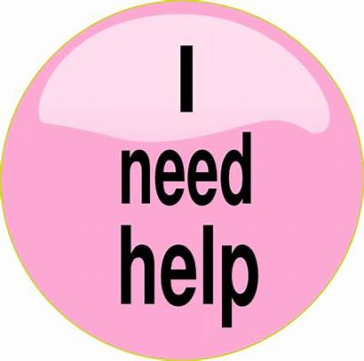 Help Need Clip Clipart Sign Pink Button