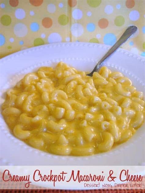 We swear, the best mac and cheese recipe is just four, super simple ingredients away. Creamy Crockpot Macaroni & Cheese - Dessert Now, Dinner Later!