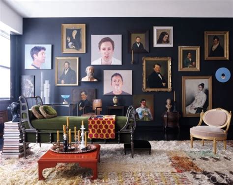 William Waldron For Elle Decor The Black Walls Photos And Portraits