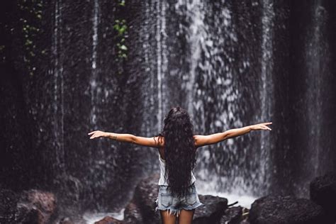 Woman Waterfall Stock Photos Pictures And Royalty Free Images Istock