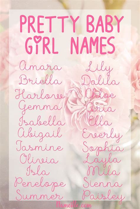 Pretty Baby Names And Meanings For Girls I Nameille Pretty Baby Hot Sex Picture