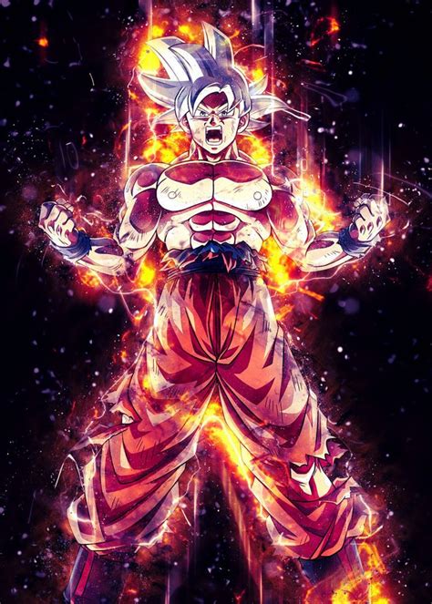 Anime Goku Ultra Instinct Poster By Syarifkuroakai Art Displate Anime Dragon Ball Goku