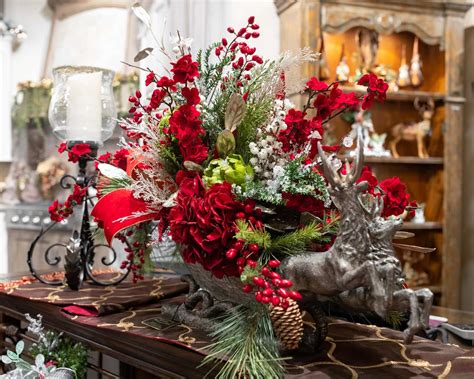 Handcrafted Holiday Floral Arrangements Linly Designs
