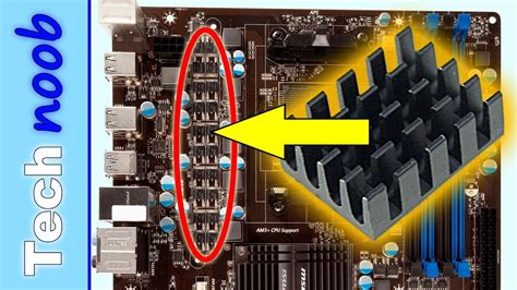 Vrm Heat Sinks For The Msi 970a G43 Motherboard Youtube