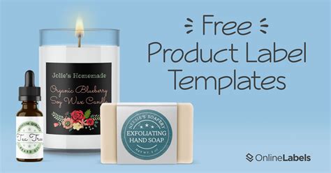 32 Free Product Label Templates That Can Be Customized For Anything You