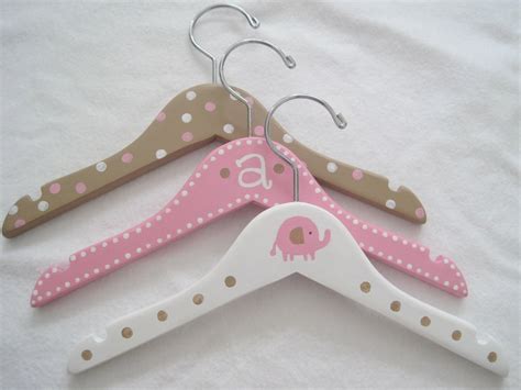 Personalized Wooden Painted Baby Hangers