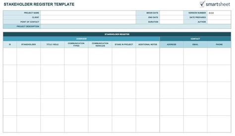 Project Correspondence Log Template