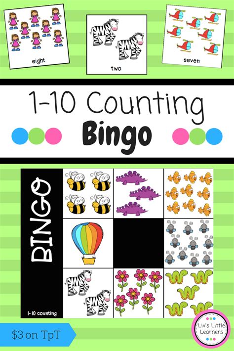 1 10 Counting Bingo Maths Numeracy Small Group Activity Early