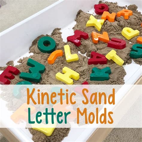 Kinetic Sand Letter Molds Square Play To Learn Preschool