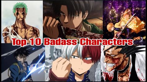 Top 10 Badass Characters In Anime Youtube