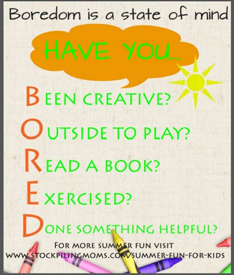 Bored Printable And 70 Kid Friendly Summer Activities