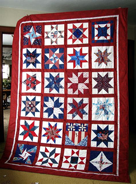 2011 01 Patriotic Swap Quilt For Home Quilt Of Valor Star Quilt