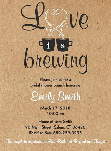 Love Is Brewing Bridal Shower Wedding Engagement Party Etsy Couples