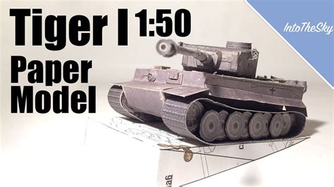 Tiger 1 150 Paper Model Timelapse Build Paper Models Paper Tanks