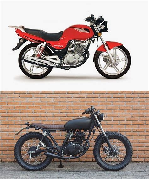 Antes E Depois Suzuki Gsr 125cc Motos Personalizadas Motos