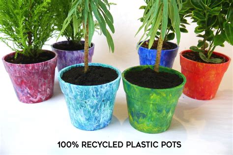 10cm Plant Pots Made From 100 Recycled Plastic