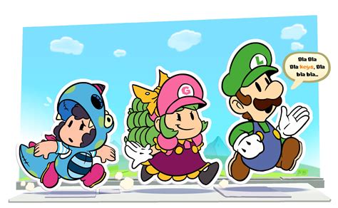 Paper Luigi The Search For The Keys By Francoisl Artblog On Deviantart