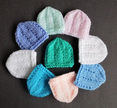 This new crochet pattern for preemie babies is both customizable and quick. Dainty Micro-Preemie Hat Patterns (With images) | Baby hat ...