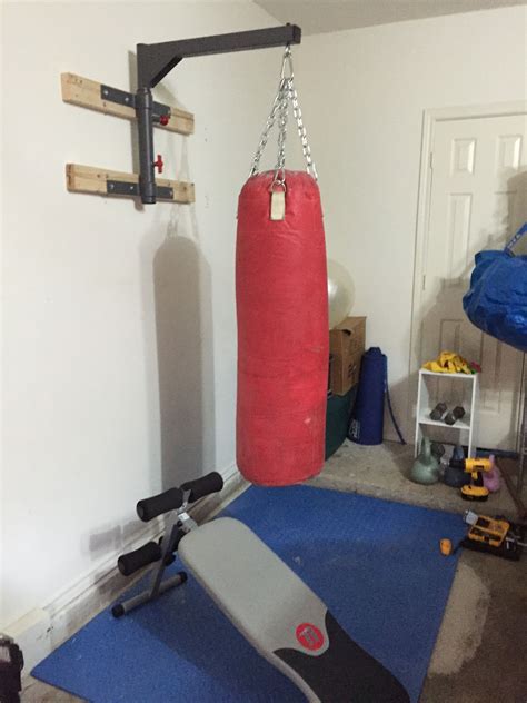 In this video, we'll go over how to make a cheap home use punching bag. My garage gym. Kettle bells, heavy bag, free weights ...