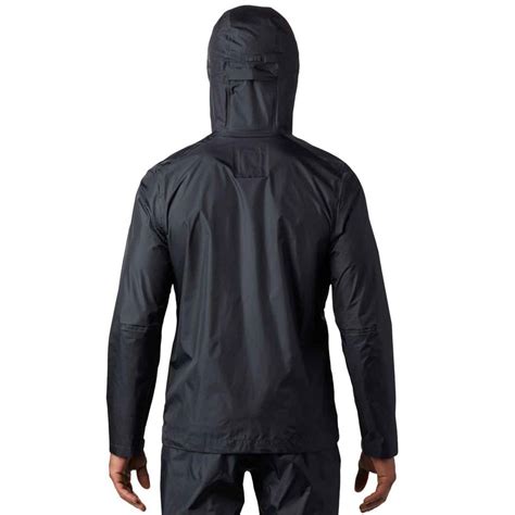 Mountain Hardwear Mens Acadia Waterproof Packable Rain Jacket Dark