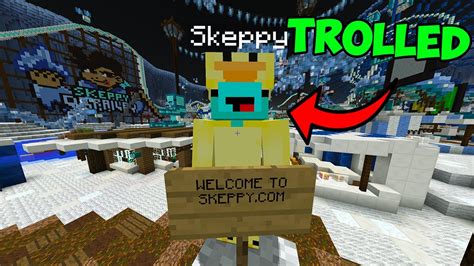 I Made A Skeppy Themed Minecraft Server To Troll Him Youtube